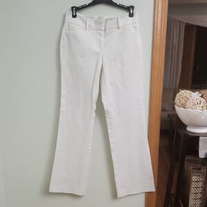 New York & Company White Boot Cut Pants